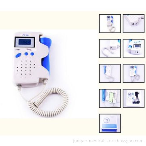 Portable pregnancy fetal heart doppler, FDA/CE marked, LCD display rechargeable batteryNew